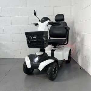 Mid Size White Mobility Scooter